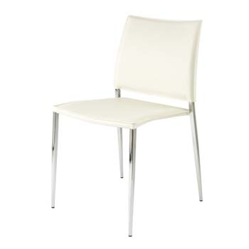 Lago Dining Chair in White (pair)