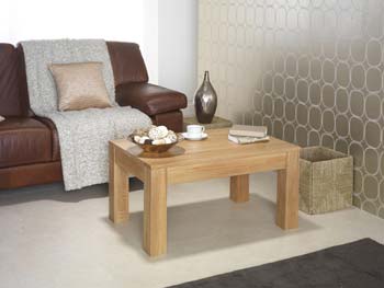 Furniture123 Laguna Oak Rectangular Coffee Table