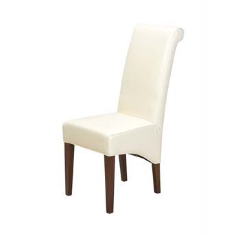 Furniture123 Laguna Sheesham Cream Upholstered Dining Chair