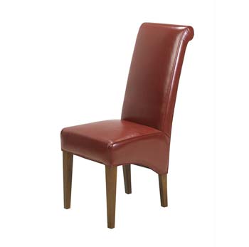 Laguna Sheesham Red Upholstered Dining Chair