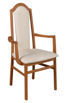 Leaming Upholstered Carver Chair