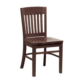 Furniture123 Lee Contract Dining Chair in Walnut (pair)