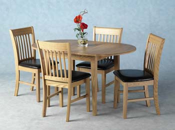 Furniture123 Libby Ash Extending Dining Set - FREE NEXT DAY