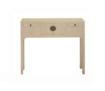 Ling White Lacquered Console Table