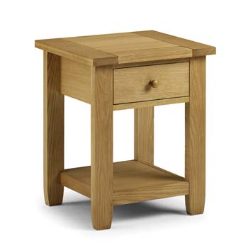 Furniture123 Ludlow Oak 1 Drawer Bedside Table