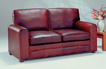 Furniture123 Maddon Leather 3 Seater Sofa Bed