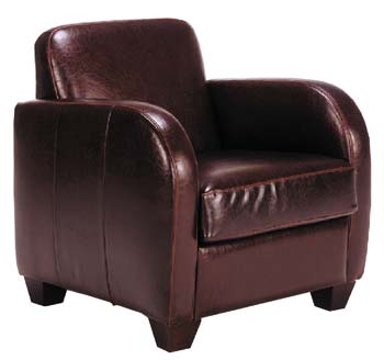 Furniture123 Madrid Leather Armchair