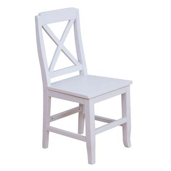 Furniture123 Maine White Bedroom Chair