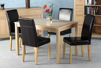 Furniture123 Marcel Ash Dining Set in Brown - FREE NEXT DAY