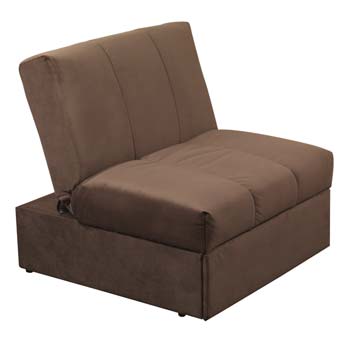 Marlie Chair Bed in Chocolate