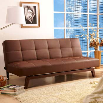 Maxime 3 Seater Sofa Bed in Brown - FREE NEXT