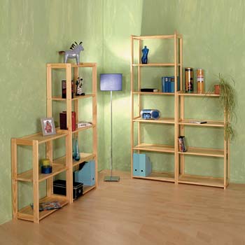 Furniture123 Meghan Pine Bookcase Set