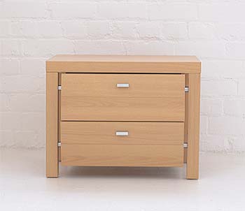 Furniture123 Meridith Beech Bedside Cabinet