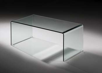 Furniture123 Meto Rectangular Glass Coffee Table