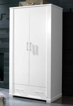 Metric 2 Door Wardrobe in White