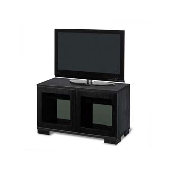Furniture123 Mission 2 Door TV Cabinet in Black Oak