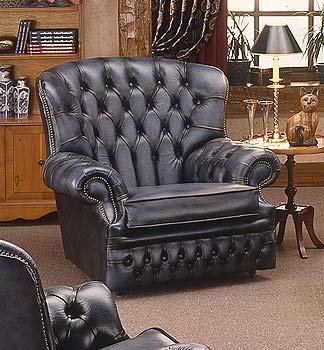 Furniture123 Monk Leather Armchair