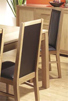Furniture123 Montana Oak Framed Dining Chairs (pair)