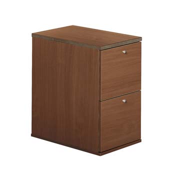 Furniture123 Newsam 2 Drawer Filing Cabinet in Walnut