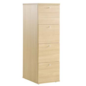 Furniture123 Newsam 4 Drawer Filing Cabinet in Oak