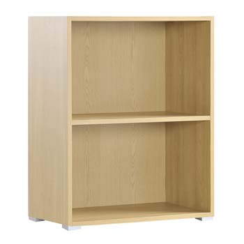 Furniture123 Newsam Low Bookcase in Oak
