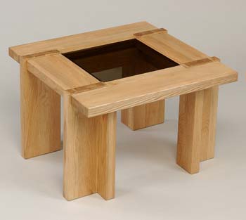 Furniture123 Nexus End Table In Light Oak