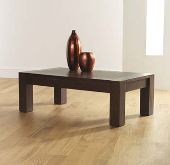 Furniture123 Nyon Walnut Rectangular Coffee Table