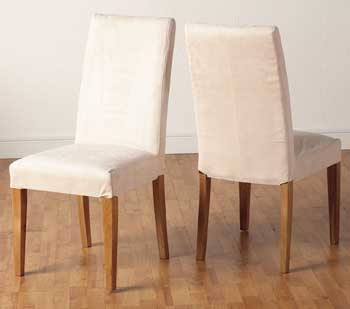 Furniture123 Oakvale Dining Chair in Ivory (pair)