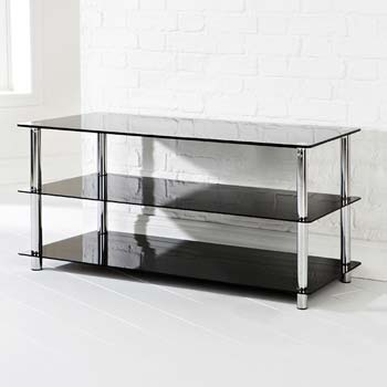 Furniture123 Odessa Black Glass TV Unit