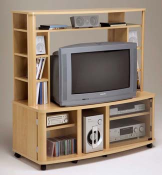 Furniture123 Open Entertainment Unit in Natural