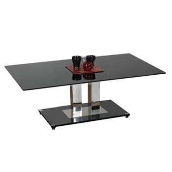 Oriel Rectangular Coffee Table with Glass Top