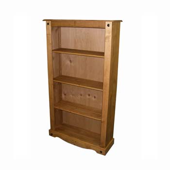 Furniture123 Original Corona Pine 4 Shelf Bookcase