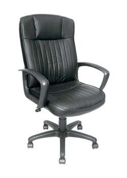 Furniture123 Oslo 300 Leather Faced Managers Chair