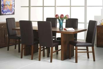 Furniture123 Panache Large Panel Dining Table - WHILE STOCKS
