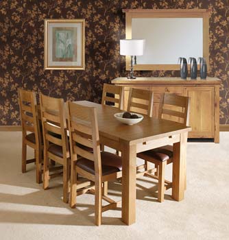 Furniture123 Prema Large Rectangular Extending Dining Set