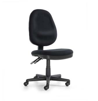 Furniture123 Quazar Black Fabric Office Chair