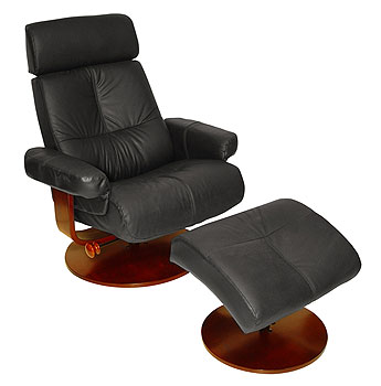 Relaxation Swivel Recliner with Free Footstool (F6049)