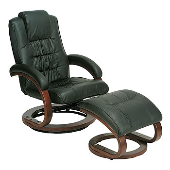Furniture123 Relaxation Swivel Recliner with Free Footstool (F6052)
