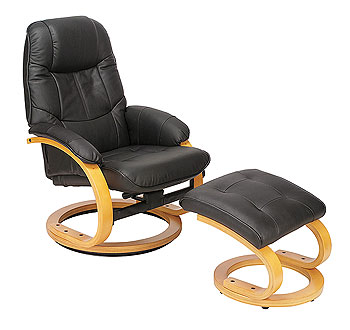 Relaxation Swivel Recliner with Free Footstool (F6106)