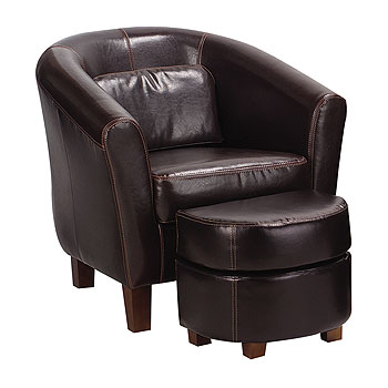 Furniture123 Relaxation Tub Chair with Free Ottoman (F6077)