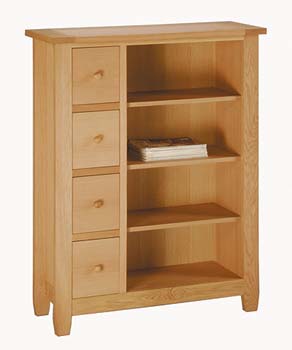 Furniture123 Rhode Low Bookcase - FREE NEXT DAY DELIVERY