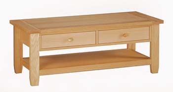 Furniture123 Rhode Oak Coffee Table - FREE NEXT DAY DELIVERY