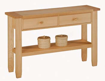 Rhode Oak Console Table - FREE NEXT DAY DELIVERY