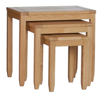 Furniture123 Rhode Oak Nest Of Tables