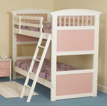 Robin Kids Bunk Bed in Pink