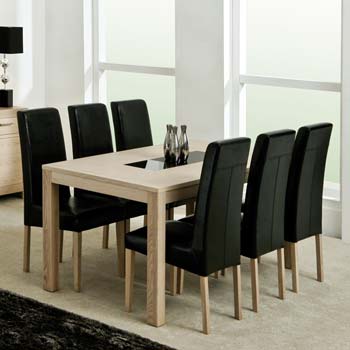 Safara Solid Wood Large Rectangular Dining Table