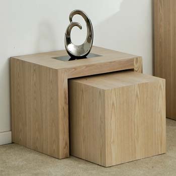 Furniture123 Safara Solid Wood Nest of Tables