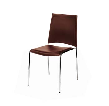 Furniture123 Salemo Dining Chair in Brown (set of 4) - FREE