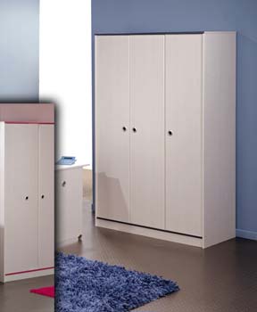 Furniture123 Smoozy Pink or Blue 3 Door Wardrobe
