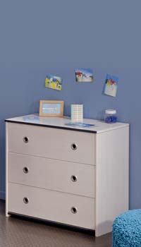 Furniture123 Smoozy Pink or Blue 3 Drawer Chest